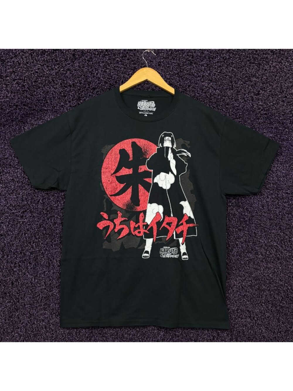 Itachi Uchhia of Akatsuki Naruto Shippuden Anime T-Shirt L